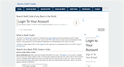 Desktop Screenshot of banks-swiftcodes.com